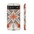 Silver Feather Compass - Impact Resistant Phone Case